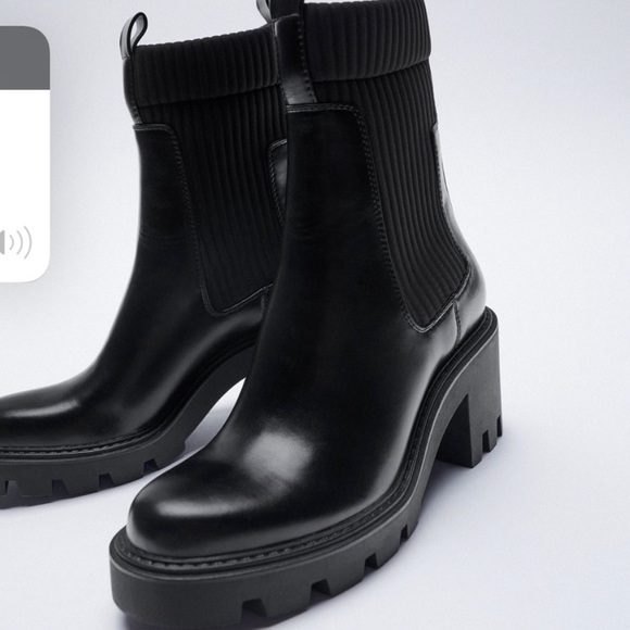 NWT Zara Lug Boots - Picture 2 of 11